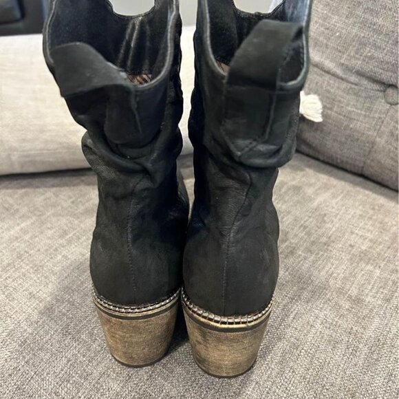 VERA GOMMA woman’s block heel booties. Black leather. Size 41 (10.5) excellent q - Picture 5 of 10